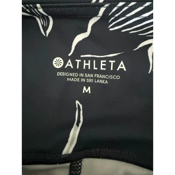 Athleta Skort Women Medium Blue Floral‎ Pockets Activewear Tennis Golf Stretch - Picture 12 of 16